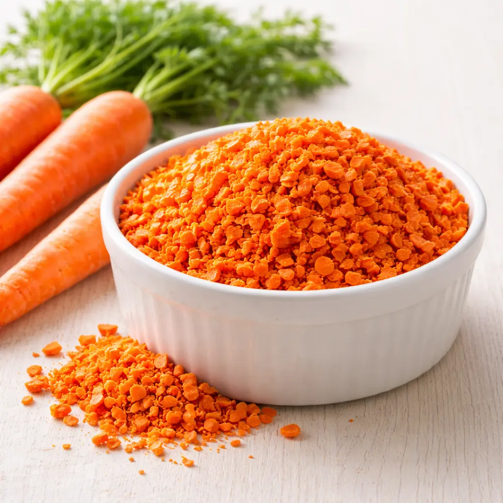 Industrial Grade Dehydrated Carrot Cubes - Kiran Enterprises