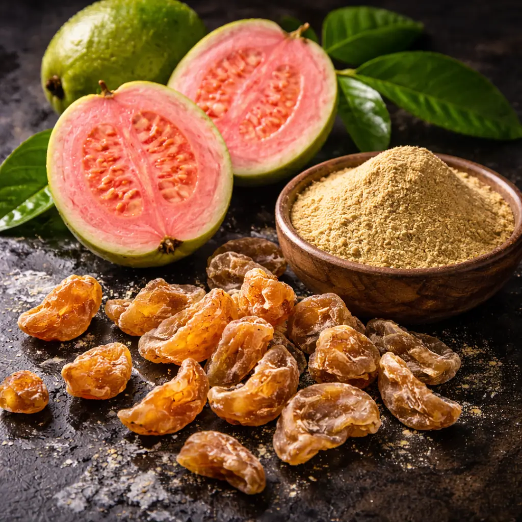 High Vitamin C Dehydrated Guava and Amla Indian Gooseberry - Kiran Enterprises