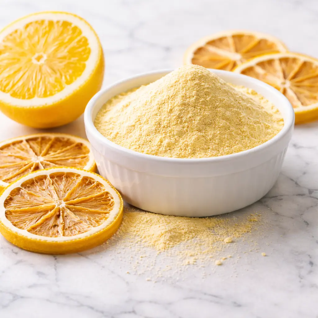 High Essential Oil Dehydrated Lemon Slices and Powder - Kiran Enterprises