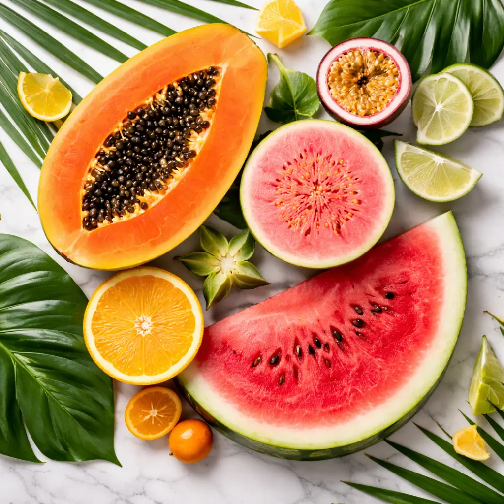 Fresh Indian Tropical Fruits Papaya Guava Watermelon - Kiran Enterprises