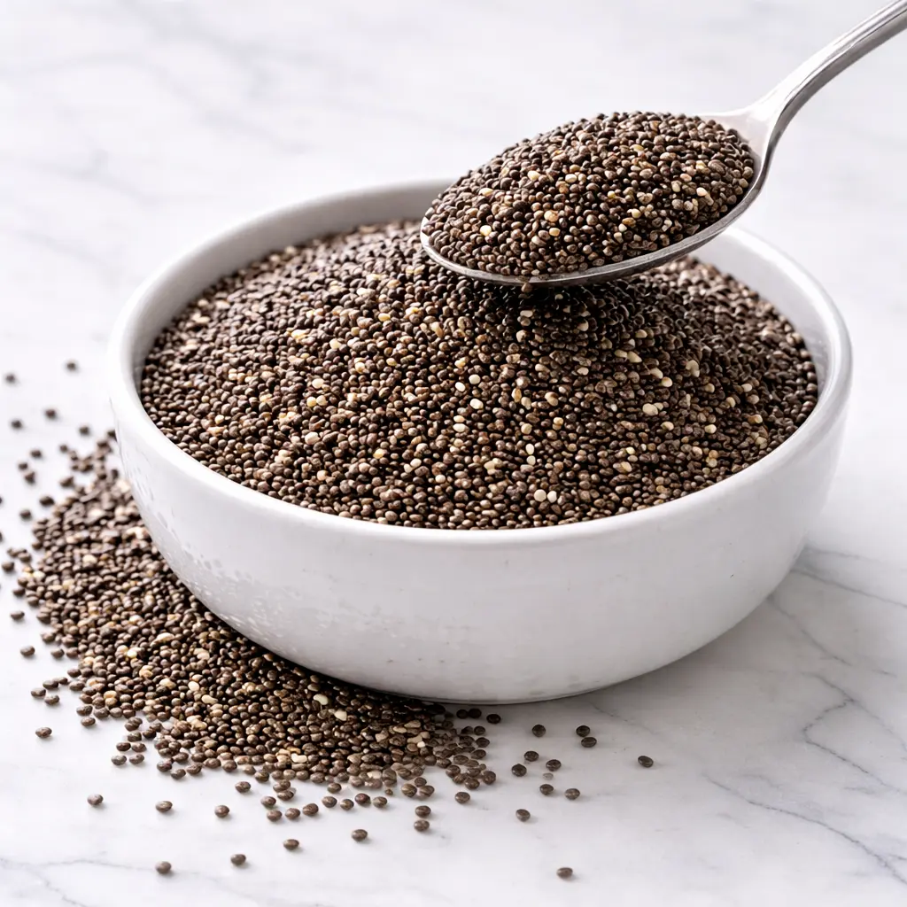Premium Black Chia Seeds High Oil Content - Kiran Enterprises